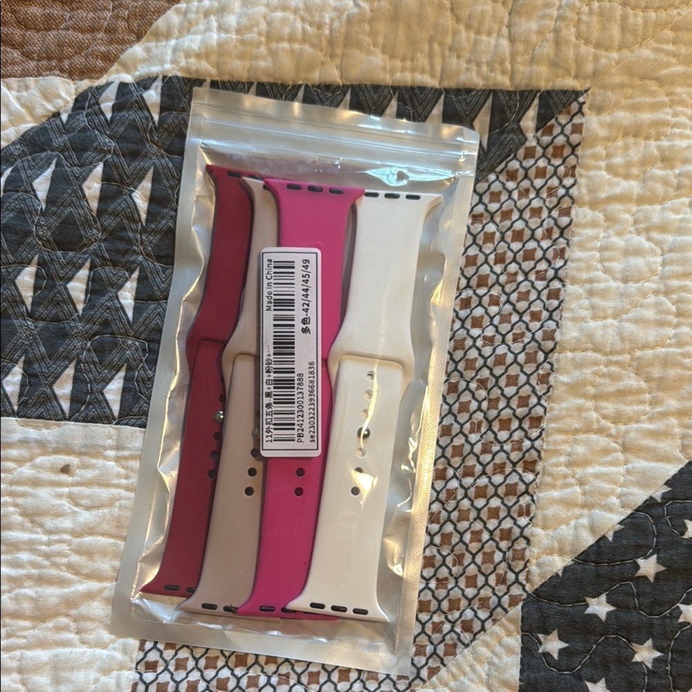 Pink and Cream Apple Bands
